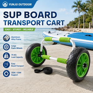 Tragbarer <span class=keywords><strong>SUP</strong></span>-Board-Wagen Paddle-Board-Trolley Strandtransport-Rollenträger für Aufblasbare Surfbretter Kajaks Kanus Outdoor-Sportarten - Product Image 4