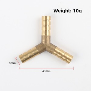 Conector de acoplador de manguera de latón, accesorios de lengüeta de 2 vías rectas para mangueras de 10mm, 12 <span class=keywords><strong>mm</strong></span> <span class=keywords><strong>y</strong></span> 14 <span class=keywords><strong>mm</strong></span> - Product Image 4