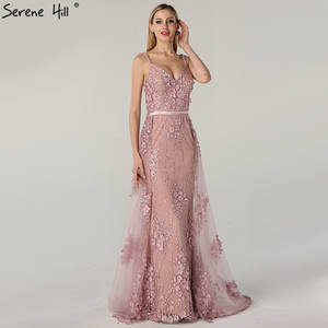 Serena collina LA60711 fiori di pizzo rosa Overskirt <span class=keywords><strong>abiti</strong></span> <span class=keywords><strong>da</strong></span> <span class=keywords><strong>sera</strong></span> speciali <span class=keywords><strong>abiti</strong></span> <span class=keywords><strong>da</strong></span> festa per le donne - Product Image 4