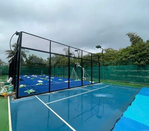 สนามเด็กเล่นโรงเรียนเอกชน สนามแพเดิลเทนนิส อุปกรณ์กีฬาที่ปลอดภัยและมีรั้วปิด สถานที่เรียนรู้ทางการศึกษา จัดหาทั่วโลก - Product Image 1