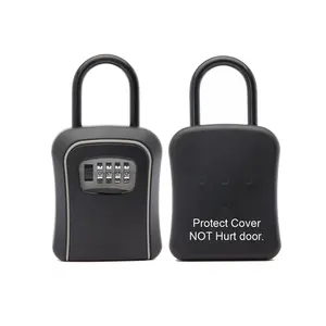 Nero portatile esterno spiaggia sicuro sercurit holder Digital lockbox combinazione 5 capacità chiave chiavi di stoccaggio scatola di blocco per auto