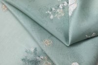 Tissu d'été Jacquard tissé en polyester enduit de PVC Poids moyen pour la broderie Cool Blouses Foulards pour sacs Trame tricotée