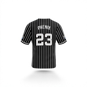 Camisetas de Béisbol Personalizables con Nombre de Equipo, 100% Poliéster, Impresión por Transferencia de Calor, Transpirables, de Secado Rápido, Unisex, Tallas para Adultos, Venta al Por Mayor - Product Image 5