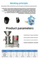 Broyeur Colloïdal Électrique en Acier Inoxydable Durable à Longue Durée de Vie pour Viande, Os, Pâtes, Fruits, Légumes et Arachides, Haute Efficacité