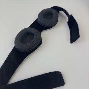 Máscara de sueño contorneada 3D con copas de ojo desmontables 100% máscara de ojo de algodón de espuma viscoelástica opaca ligera con correa ajustable - Product Image 2