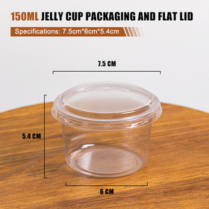 Los Más Populares: Vasos de Plástico PP PET de 150ml y 250ml con Tapas y Cucharas <span class=keywords><strong>para</strong></span> Postres, Yogur, Helado, Pudín, Leche, Pastel y Snacks - Product Image 5