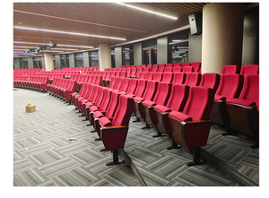 Muebles de teatro modernos, silla de auditorio de iglesia de <span class=keywords><strong>cine</strong></span>, sillón con mesa plegable, telas cómodas, sillas de Teatro de espuma - Product Image 6