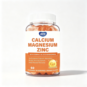 Gomitas de Calcio, Magnesio y Zinc OEM para Adultos, Gomitas de Vitamina C para Mejorar la Memoria y el Sueño, 60 Gomitas por Botella - Product Image 1