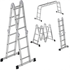 <span class=keywords><strong>Escalera</strong></span> Plegable <span class=keywords><strong>de</strong></span> Aluminio Recta Multiposición <span class=keywords><strong>de</strong></span> 3.3 Metros, Versátil, Antideslizante, 12 Peldaños, Alta Calidad, para Interiores - Product Image 1