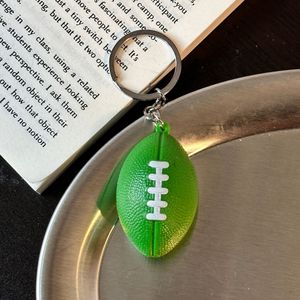 Mini DIY Keychain Sports Simulation PVC Rugby Bag <strong>Hanger</strong> for Backpack <strong>Promotional</strong> Carabiner with Bottle Openers Included - Product Image 2