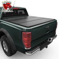Couverture de benne rigide pliable en trois parties en alliage d'aluminium Ambull Factory, compatible avec Ford F150 F-150 2015-2024, pour benne de 5,7 pieds