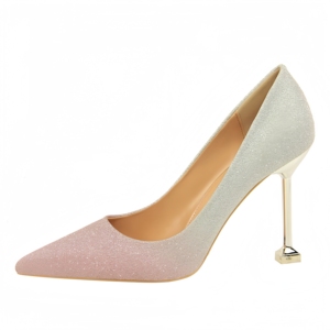 Zapatos de Tacón Alto con Punta en Pico y Lentejuelas, Diseño Evergreen para Bodas y Fiestas, Moda Verano 2026 - Product Image 5