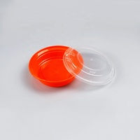 Boîte à gâteau triangulaire en plastique transparent à charnière pour tranches de gâteau au fromage