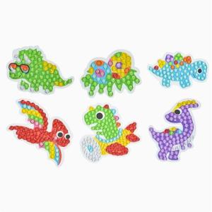 Pegatinas de Pintura Acrílica con Diamantes de Imitación de Animales de Dibujos Animados XIXI con Marco, Kit de Arte Infantil DIY con Diseño de Sol y Arcoíris - Product Image 5