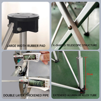 Table de support d'opération télescopique de travail solide et Durable en alliage d'aluminium jambe d'araignée pliante établi télescopique pour 10 jambes