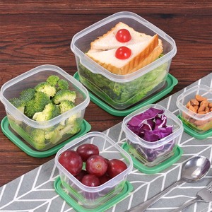 PP BPA Miễn Phí 5 Trong 1 Vuông Nhựa Lưu Trữ Thực Phẩm <span class=keywords><strong>Bento</strong></span> Trưa <span class=keywords><strong>Box</strong></span> Set - Product Image 4