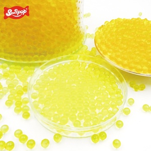 Nueva llegada Popping Boba Pearls Color amarillo para la bebida del té de la leche empaquetada en la botella - Product Image 2
