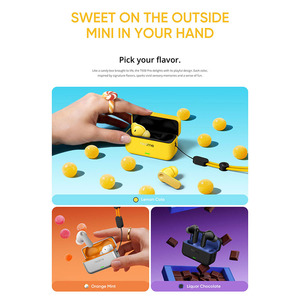 Audífonos Inalámbricos Realme Buds T500 Pro, Controladores de 12.4 mm, ANC, BT 5.3, Control Táctil, Diseño de Caja Amarilla Tipo Caramelo - Product Image 2