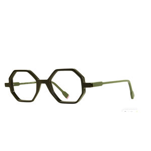 Nouvelles lunettes de vue unisexes de style minimaliste, avec un <span class=keywords><strong>cadre</strong></span> octogonal exquis, forme surdimensionnée, s'adaptant à tous les endroits - Product Image 4
