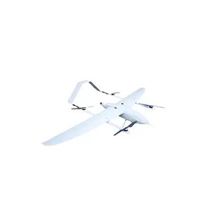 12E GPS RTK VTOL UAV Drone เทภูมิศาสตร์ตัวควบคุมการบินการสํารวจทางอากาศการลงจอดการทําแผนที่ปีกคงที่ระยะไกลพิเศษ