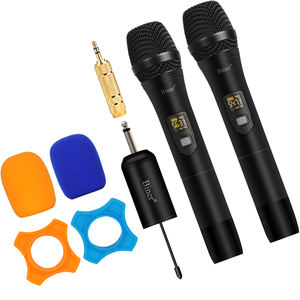 Microphone sans fil portable UHF professionnel W2 à prix d'usine pour karaoké et scène - Product Image 2
