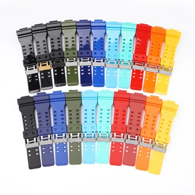 CASIO GA-100 GA-110 GA-120 GA-150 GA-200 GA-300 GA-400 GLS-100 Watch Bands-Resin Watch Strap for 8900 Series Watches