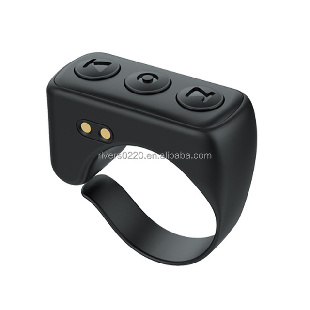 Wireless Scrolling Control Page Turner Rechargeable Ring Design and Charging Case Compatible With IOS/Android