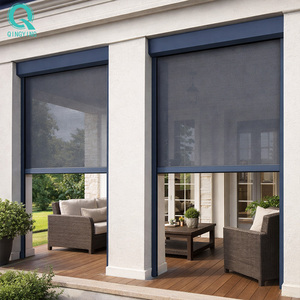 Stores enrouleurs occultants motorisés intelligents QINGYING pour extérieur, étanches <span class=keywords><strong>en</strong></span> PVC, pour patio - Product Image 1