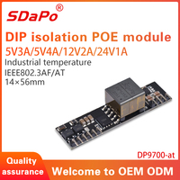 Modul PD PoE DP9700-AT SDAPO mendukung ModeA 1236 atau ModeB 4578 papan modul PoE Suhu Industri