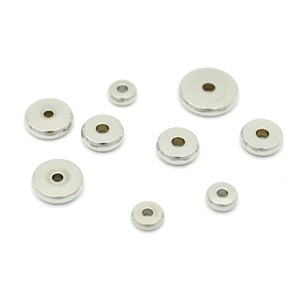 Perles d'espacement en acier inoxydable Anno Jewelry 3-10mm Or Or rose Argent pour la fabrication de bijoux DIY - Product Image 2