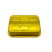 Contenants alimentaires rectangulaires écologiques de 750 ml avec couvercles en plastique et feuille d'aluminium pour plats à emporter et pâtisseries, couleur personnalisable
