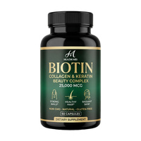 Capsules de biotine OEM ODM à marque privée pour la force des cheveux, de la peau et des ongles, soutien quotidien pour le bien-être et la beauté, complément alimentaire pour adultes