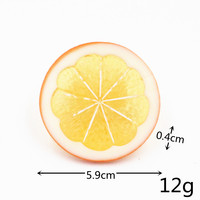 Kunstmatige Simulatie Citroenplak Hars Kunstmatige Fruit Model Party Keuken Bruiloft Decoratie Nep Voedsel