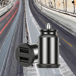 Chargeur de voiture USB Mini USB 4.8A 2 ports, charge rapide 3.1A, adaptateur téléphone 5W en plastique - Product Image 3