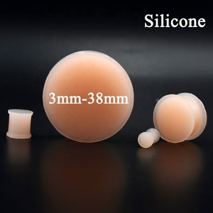 Bouchons d'<span class=keywords><strong>oreille</strong></span> classiques en silicone souple et épais, tunnel solide en forme de fleur, grand calibre, dilatateur d'<span class=keywords><strong>oreille</strong></span>, bijoux de piercing d'<span class=keywords><strong>oreille</strong></span>, fiançailles - Product Image 2