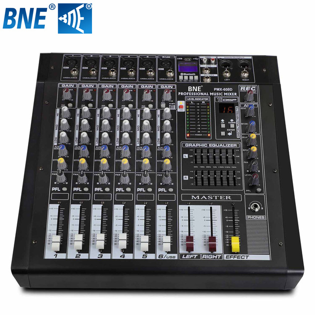 6/8/12/16 Channel Professional Powered Mixer Integrated Amplifier Mixing Console with BT for Stage Live Show PA System Amplifier
