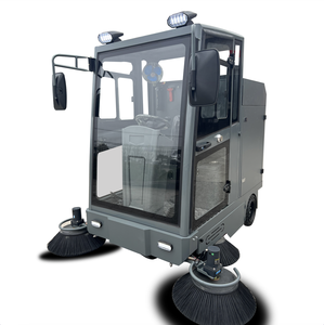 Grande larghezza regolabile ad alta efficienza giro sul pavimento spazzatrice strada spazzatrice - Product Image 4