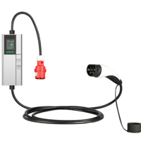 Chargeur EV portable 11KW 16A Type 2 avec écran LCD, charge retardée, IP65, câble de 5m