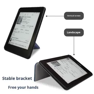 Étui en cuir pliable pour <span class=keywords><strong>Kindle</strong></span> 12th Gen 2024, housse de protection pour KPW 1-6, style chauffant, design transformable de base - Product Image 3