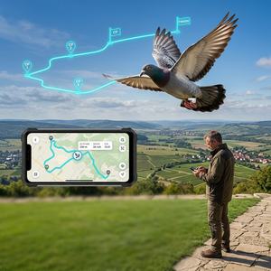 Práctico Anillo Rastreador GPS <span class=keywords><strong>para</strong></span> Palomas, Sin Necesidad de SIM, Anillo de Pierna con GPS y Wi-Fi <span class=keywords><strong>para</strong></span> Clubes de Palomas de Competición - Product Image 6