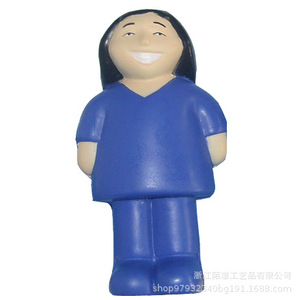 Cartoon Nurse PU Foam Toy High <b>Rebound</b> Desk Stress Relief Figurine - Product Image 4