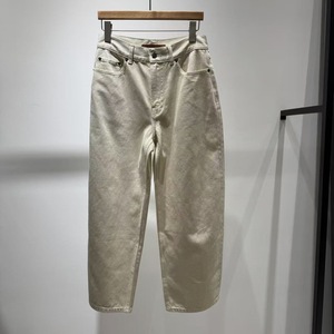 Pantalon <span class=keywords><strong>cigarette</strong></span> décontracté <span class=keywords><strong>taille</strong></span> <span class=keywords><strong>haute</strong></span>, coupe droite ample, respirant, en tissu fluide, coupe classique - Product Image 1