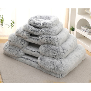 Hersteller Großhandel Camas Para De Perros Polyester Plüsch Hochwertige Plüsch Hunde bett Sofa Haustier Produkt Bett für Hund Katze - Product Image 3