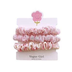 <span class=keywords><strong>3</strong></span> قطع حلوة الشعر Scrunchies متقلب ذيل حصان مطاطا الشعر العصابات النسيج بالجملة للفتيات - Product Image 5