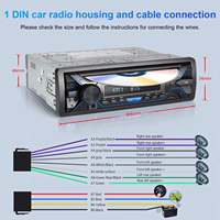 Reproductor de DVD para Auto 1 Din, Reproductor MP3 con Pantalla LCD, Control Remoto, Puerto USB, Transmisor FM, Sistema de Audio Estéreo Portátil con Bluetooth