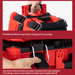 6-layer Stackable Multi-functional <b>Tool</b> Box with Wheels Telescopic Handle Transport <b>Trolley</b> Board - Product Image 6