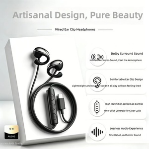 Ear Clip Does Not Fit in Ears Digital Noise Reduction Bone Conduction Office Use Type-C 3.5mm <strong>Interface</strong> Wired Headphones - Product Image 3