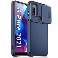 Coque de téléphone portable 2 en 1 anti-chute avec fenêtre coulissante pour objectif couleur unie, nouvelle usine BAILI, pour Google Pixel 6 7A 8PRO, coque arrière