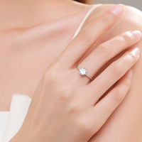Bague en argent sterling 925 avec zircone cubique, élégante et haut de gamme, classique, pour mariage, pour femme, vente en gros