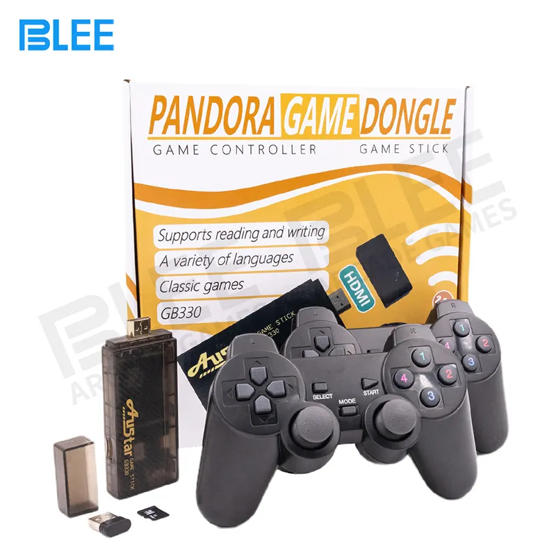 Portable 4K HD Console de jeu bâton HD émulateurs de sortie Double 2.4G contrôleur de manette sans fil TV Arcade jeu vidéo Dongle